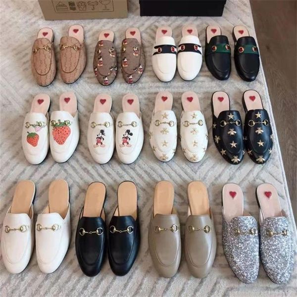 designer princetown slippers genuine leather mules women loafers metal chain casual shoe lace velvet slipper with box235k, Black
designer princetown slippers genuine leather mules women loafers metal chain casual shoe lace velvet slipper with box235k, Black