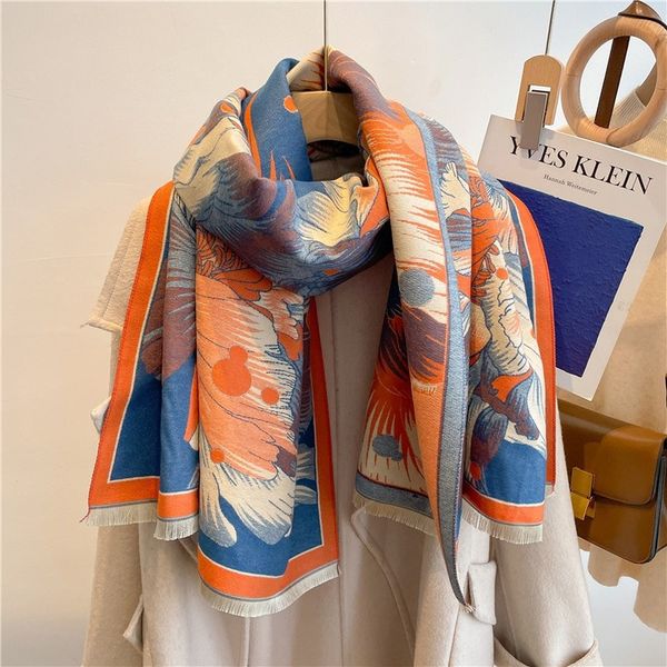 winter warm thick cashmere scarf luxury design scarves shawls lady pashmina bufanda blanket female stoles wraps 220914 owwn, Blue;gray
winter warm thick cashmere scarf luxury design scarves shawls lady pashmina bufanda blanket female stoles wraps 220914 owwn, Blue;gray