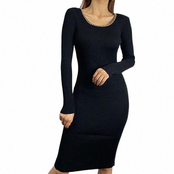 casual dresses singreiny 2021 autumn women sweater dress o neck long sleeves midi fashion chain elastic knitted party o7ew#, Black;gray
casual dresses singreiny 2021 autumn women sweater dress o neck long sleeves midi fashion chain elastic knitted party o7ew#, Black;gray