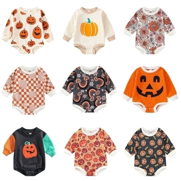 rompers halloween autumn born infant baby boys girls rompers 024m cartoon pumpkin letter print long sleeve romper jumpsuits costume 220913, Blue
rompers halloween autumn born infant baby boys girls rompers 024m cartoon pumpkin letter print long sleeve romper jumpsuits costume 220913, Blue