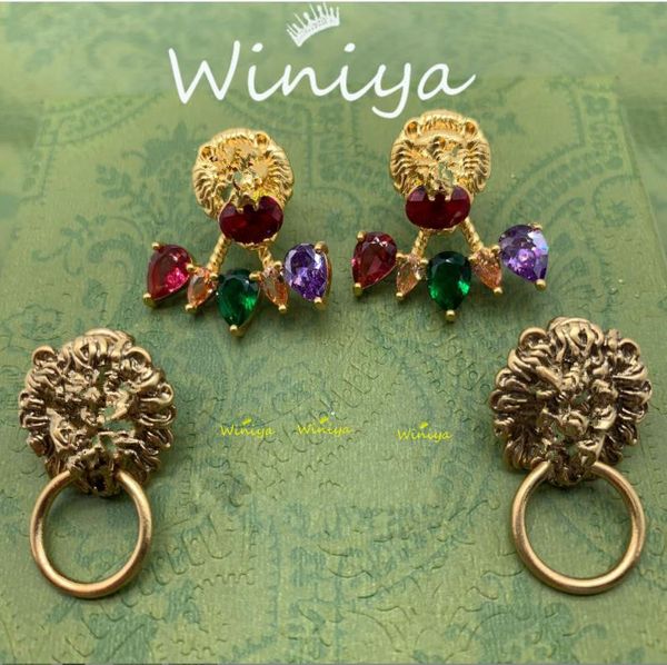 dangle chandelier new vintage brass tiger head color diamond earrings feminine simple jewelry wholesale, Silver
dangle chandelier new vintage brass tiger head color diamond earrings feminine simple jewelry wholesale, Silver