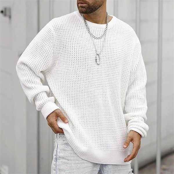 mens sweaters fashion mens knit sweater solid color long sleeve crew neck pullovers autumn winter casual loose men knitting sweaters 220914, White;black
mens sweaters fashion mens knit sweater solid color long sleeve crew neck pullovers autumn winter casual loose men knitting sweaters 220914, White;black