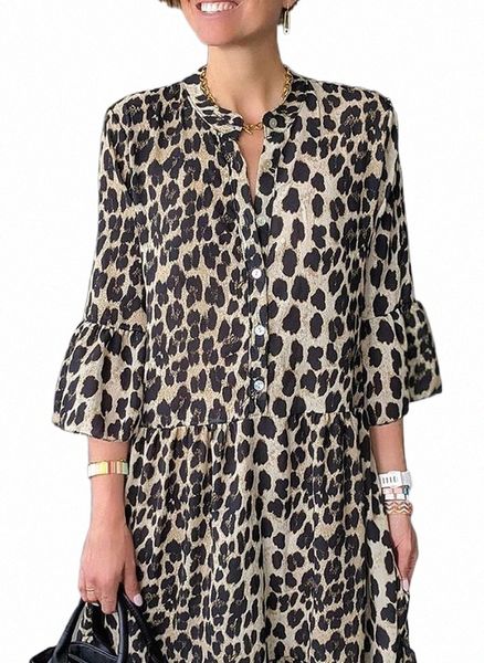 casual dresses women's spring and summer fashion simple leopard print mid-sleeve long temperament all-match dress 018z#, Black;gray
casual dresses women's spring and summer fashion simple leopard print mid-sleeve long temperament all-match dress 018z#, Black;gray