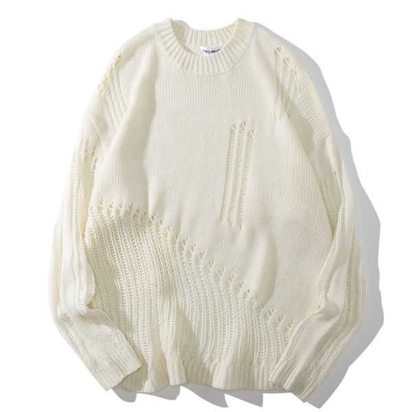 men s sweaters solid color hole knitting sweater men women autumn winter oversized knitted jumper loose street hip hop fashion black pullove, White;black
men s sweaters solid color hole knitting sweater men women autumn winter oversized knitted jumper loose street hip hop fashion black pullove, White;black
