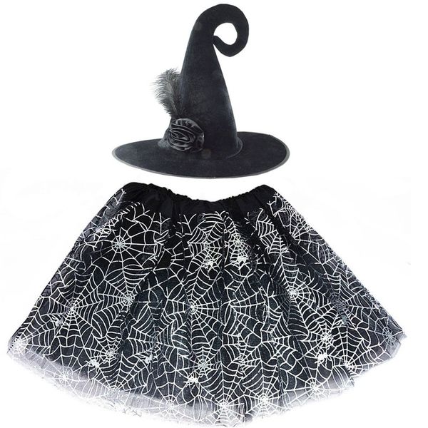 special occasions children girl spider web cobweb skirt and witch wizard hat party dressed up costume cosplay halloween holiday decoration 2, Blue
special occasions children girl spider web cobweb skirt and witch wizard hat party dressed up costume cosplay halloween holiday decoration 2, Blue
