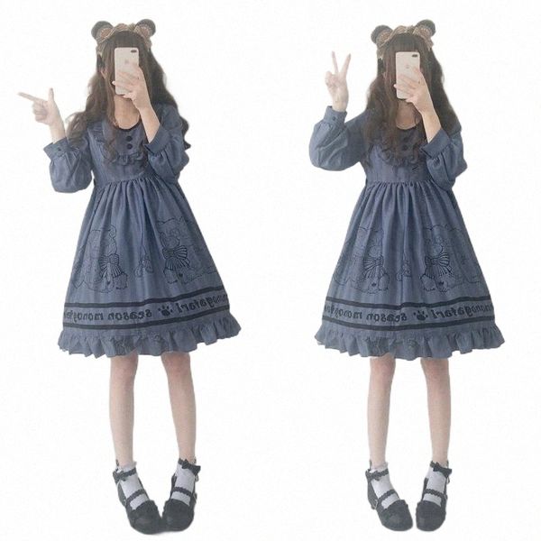 casual dresses bear print op autumn long sleeve lolita style dress female retro cute kawaii japanese women's harajuku sweet i5yx#, Black;gray
casual dresses bear print op autumn long sleeve lolita style dress female retro cute kawaii japanese women's harajuku sweet i5yx#, Black;gray