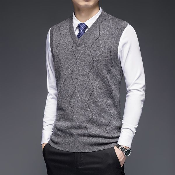 men s sweaters autumn and winter pure wool casual loose v neck vest light business color warm l220914, White;black
men s sweaters autumn and winter pure wool casual loose v neck vest light business color warm l220914, White;black