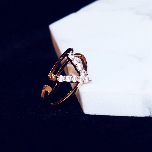 selling ladies exquisite personality letter inlaid zirconium ring fashion trend v-shaped rose gold ring couple gift jewelry r219i, Silver
selling ladies exquisite personality letter inlaid zirconium ring fashion trend v-shaped rose gold ring couple gift jewelry r219i, Silver