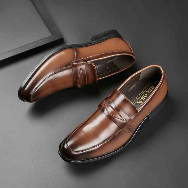 dress shoes new leather one-step slip on foot loafer business men's classic breathable 220914, Black
dress shoes new leather one-step slip on foot loafer business men's classic breathable 220914, Black