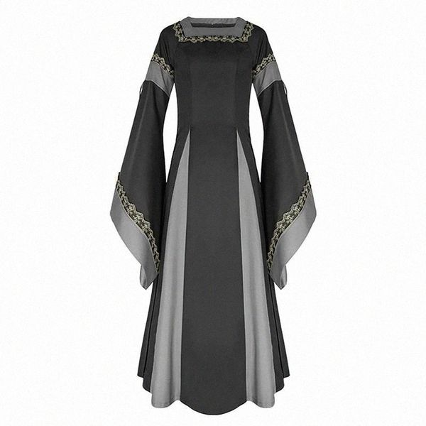 casual dresses women evening party patchwork dress halloween long sleeve loose ladies high slit solid maxi vestidos u5wq#, Black;gray
casual dresses women evening party patchwork dress halloween long sleeve loose ladies high slit solid maxi vestidos u5wq#, Black;gray