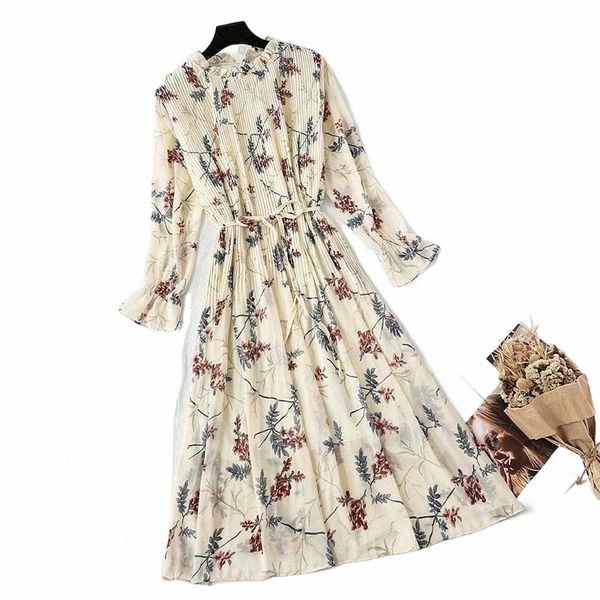 casual dresses spring summer party midi chiffon vestidos femme stand collar floral print women dress lace up female pleated s7sv#, Black;gray
casual dresses spring summer party midi chiffon vestidos femme stand collar floral print women dress lace up female pleated s7sv#, Black;gray
