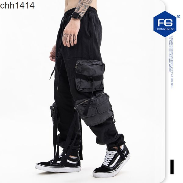 autumn and winter new fashion brand multi pocket drawstring functional pants high street loose work clothes casual pants men, Black
autumn and winter new fashion brand multi pocket drawstring functional pants high street loose work clothes casual pants men, Black