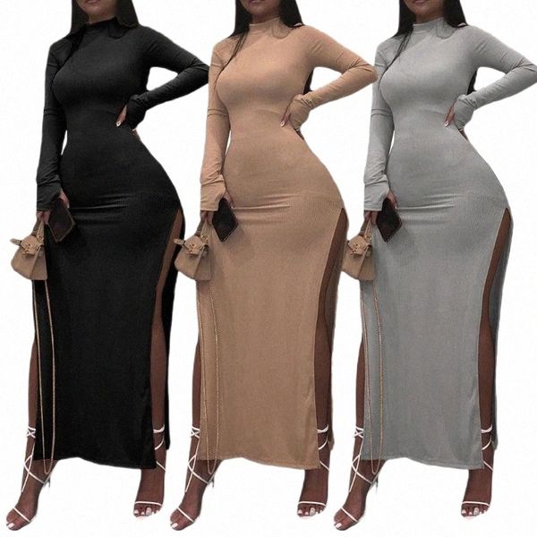 casual dresses autumn winter knitted bodycon maxi dress women turtleneck full sleeve elegant long split night party vestidos h6sa#, Black;gray
casual dresses autumn winter knitted bodycon maxi dress women turtleneck full sleeve elegant long split night party vestidos h6sa#, Black;gray