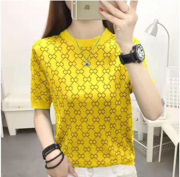 2023gg women's sweaters short sleeve knitted designer o neck thin slim tees striped sweater korean pullover clothes, White;black
2023gg women's sweaters short sleeve knitted designer o neck thin slim tees striped sweater korean pullover clothes, White;black