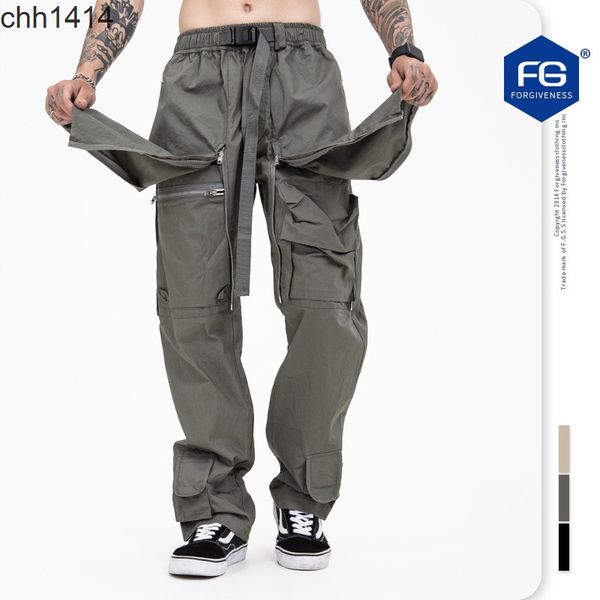 2021 autumn and winter new fashion brand high street trouser leg small pocket zipper multifunctional casual pants men, Black
2021 autumn and winter new fashion brand high street trouser leg small pocket zipper multifunctional casual pants men, Black