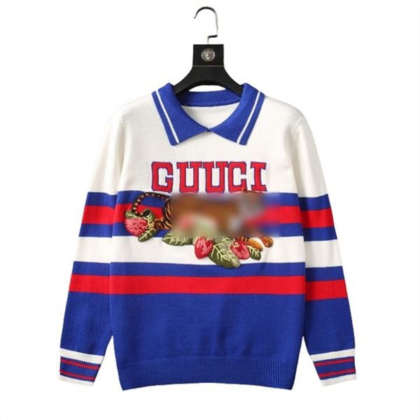 winter fashion classic designer sweater chest tiger embroidered men women sweaters lapel pullovers luxury striped athleisure knitwear -3xl, White;black
winter fashion classic designer sweater chest tiger embroidered men women sweaters lapel pullovers luxury striped athleisure knitwear -3xl, White;black