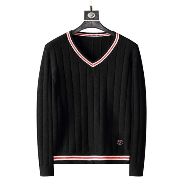 winter fashion classic designer sweater black solid color simple men women sweaters v neck essentials pullovers luxury athleisure knitwear, White;black
winter fashion classic designer sweater black solid color simple men women sweaters v neck essentials pullovers luxury athleisure knitwear, White;black