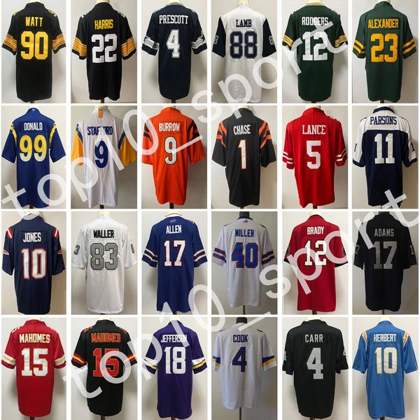 men football jerseys tom brady josh allen watt mahomes joe burrow chase justin jefferson rodgers lance donald jersey stafford kupp derek car, Black;red
men football jerseys tom brady josh allen watt mahomes joe burrow chase justin jefferson rodgers lance donald jersey stafford kupp derek car, Black;red