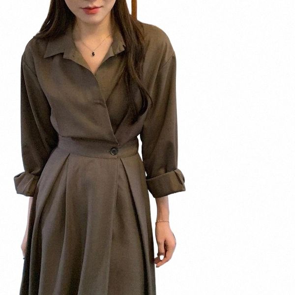 casual dresses 2021 autumn long shirt dress women elastic waist full sleeve a-line midi ankle length a07o#, Black;gray
casual dresses 2021 autumn long shirt dress women elastic waist full sleeve a-line midi ankle length a07o#, Black;gray