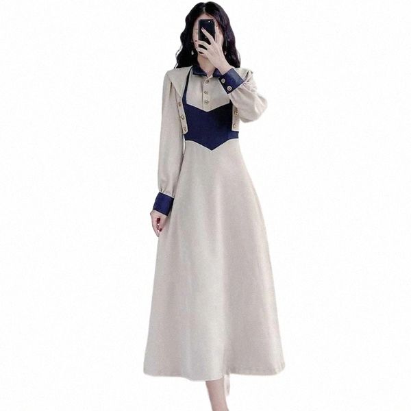 casual dresses autumn spring women dress long sleeve simple turn down collar female elegant patchwork slim vintage temperament t7gn#, Black;gray
casual dresses autumn spring women dress long sleeve simple turn down collar female elegant patchwork slim vintage temperament t7gn#, Black;gray
