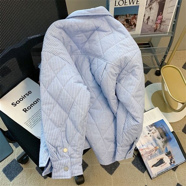 womens down parkas autumn and winter light luxury fashion striped cotton coat women korean version thickened cotton clothes loose 220914, Black
womens down parkas autumn and winter light luxury fashion striped cotton coat women korean version thickened cotton clothes loose 220914, Black