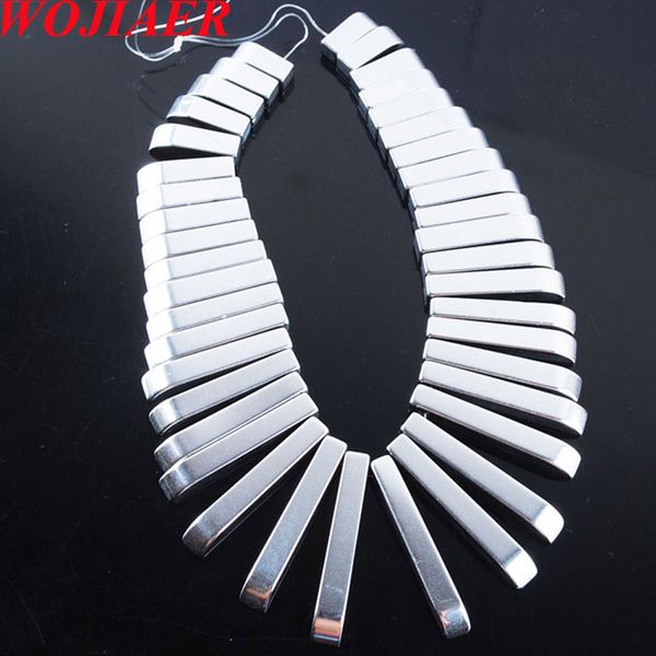 natural hematite gemstone 41pcs graduated stick beads pendant set gold-colored for necklace jewelry making bn330, Silver
natural hematite gemstone 41pcs graduated stick beads pendant set gold-colored for necklace jewelry making bn330, Silver