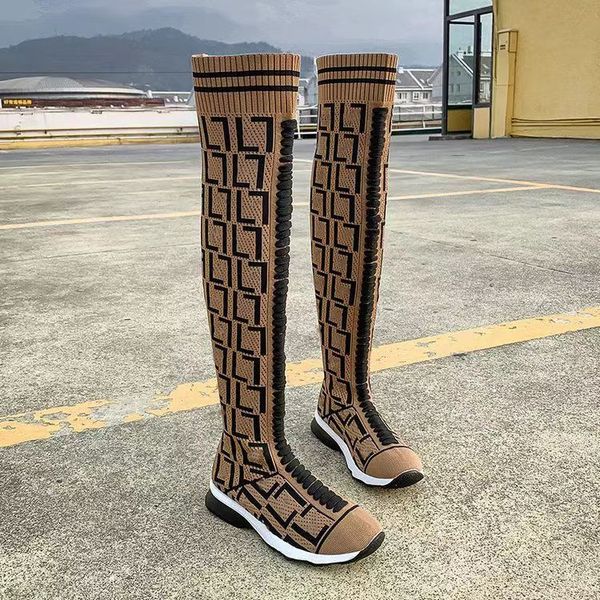 woman designer long boots women high over knee boots stretch fabric flat boot slippers sandals flip flop casual shoes sneakers, Black
woman designer long boots women high over knee boots stretch fabric flat boot slippers sandals flip flop casual shoes sneakers, Black