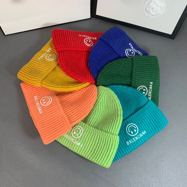 couple brand designer knitted hat autumn and winter warm candy color smiley letters hats, Blue;gray
couple brand designer knitted hat autumn and winter warm candy color smiley letters hats, Blue;gray