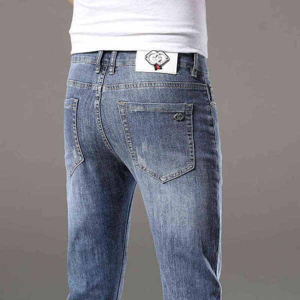 men's jeans spring and summer 2022 fashion brand gujia jeans men's slim elastic blue small foot long pants
men's jeans spring and summer 2022 fashion brand gujia jeans men's slim elastic blue small foot long pants