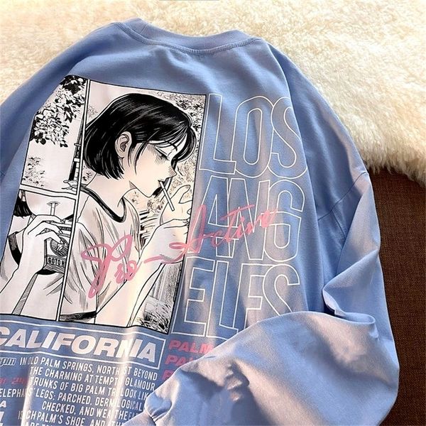 women s hoodies sweatshirts fun letters printed cotton sky blue crewneck womens winter brand designer vintage streetwear teens clothes 2209, Black
women s hoodies sweatshirts fun letters printed cotton sky blue crewneck womens winter brand designer vintage streetwear teens clothes 2209, Black