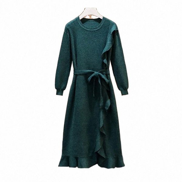 casual dresses 2021 autumn and winter sweater dress large size women's loose mid-length temperament ruffle spliced shirt knitting f2482, Black;gray
casual dresses 2021 autumn and winter sweater dress large size women's loose mid-length temperament ruffle spliced shirt knitting f2482, Black;gray