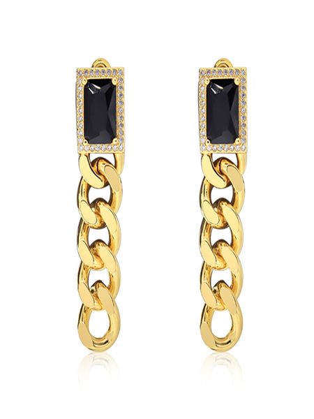 designer dangle women earrings long hanging zircon circle diamond black stone chain fashion ear charm jewelry earrings for girls wedding par, Silver
designer dangle women earrings long hanging zircon circle diamond black stone chain fashion ear charm jewelry earrings for girls wedding par, Silver