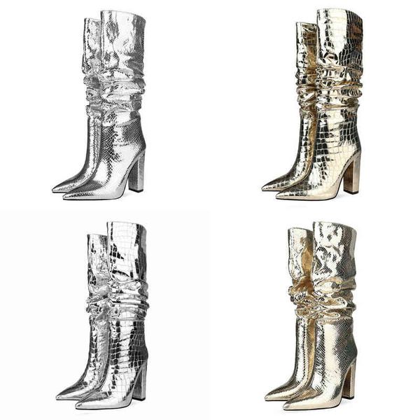 boots new winter pleated knee high women's boots pointed toe stone pattern blue plus size 43 women shoes boots women golden silver 2209, Black
boots new winter pleated knee high women's boots pointed toe stone pattern blue plus size 43 women shoes boots women golden silver 2209, Black