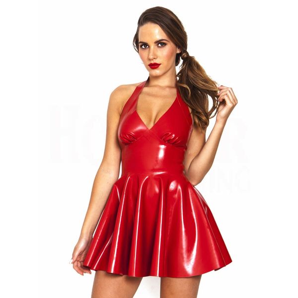 womens catsuit costumes dress patent pu deep v halter dresses rave clothes pole dance clothing rave outfit performance wear, Black
womens catsuit costumes dress patent pu deep v halter dresses rave clothes pole dance clothing rave outfit performance wear, Black