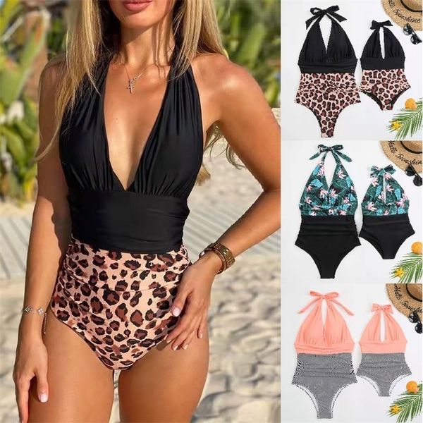 family matching outfits v-neck swimsuits leopard mother daughter matching swimwear family set mommy and me bikini clothes fashion women girl, Blue
family matching outfits v-neck swimsuits leopard mother daughter matching swimwear family set mommy and me bikini clothes fashion women girl, Blue