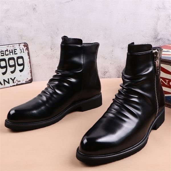 boots korean style mens casual cowboy boots black natural leather shoes spring autumn boot ankle botas masculinas zapatos de hombre 220913
boots korean style mens casual cowboy boots black natural leather shoes spring autumn boot ankle botas masculinas zapatos de hombre 220913
