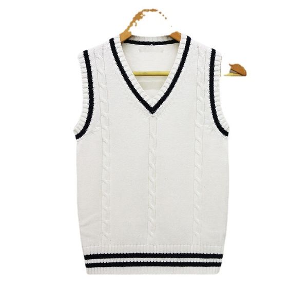 men s sweaters 100 cotton xs 6xl autumn winter school uniform vest students young men 220914, White;black
men s sweaters 100 cotton xs 6xl autumn winter school uniform vest students young men 220914, White;black