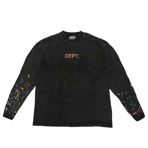 designer fashion 2023 multi cotton t shirt gary dept painted color painting speckled powder standard cotton long sleeve bottomed t-shirt fas, Black
designer fashion 2023 multi cotton t shirt gary dept painted color painting speckled powder standard cotton long sleeve bottomed t-shirt fas, Black