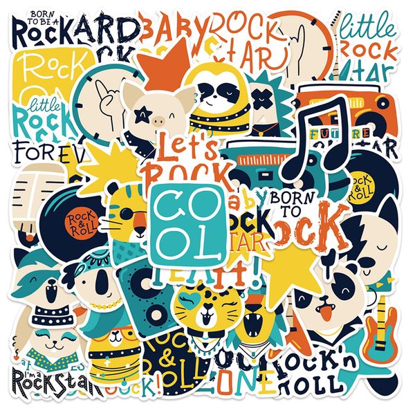 52pcs rock band stickers music graffiti stickers for diy lapskateboard motorcycle decals
52pcs rock band stickers music graffiti stickers for diy lapskateboard motorcycle decals