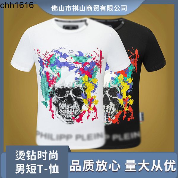 fashion brand philippe spring short sleeve men round neck t domineering personality skull pp drill fashion men, White;black
fashion brand philippe spring short sleeve men round neck t domineering personality skull pp drill fashion men, White;black