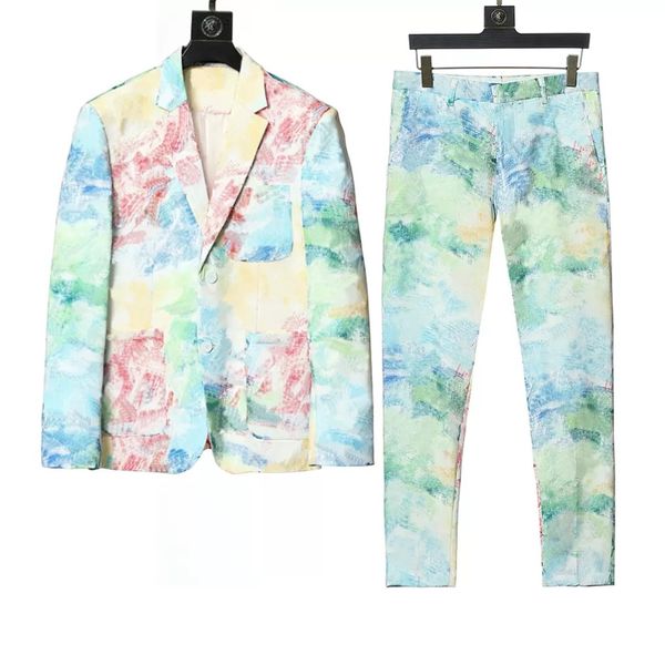 men suits fashion designer blazers mens business casual small suit classic casual floral print luxury jacket brand long sleeve slimsuit coat, White;black
men suits fashion designer blazers mens business casual small suit classic casual floral print luxury jacket brand long sleeve slimsuit coat, White;black