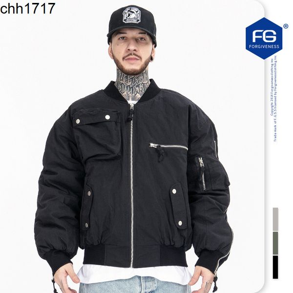 fg men 2021 autumn winter new tide brand high street vibe wind function jacket air force jacket, Black
fg men 2021 autumn winter new tide brand high street vibe wind function jacket air force jacket, Black