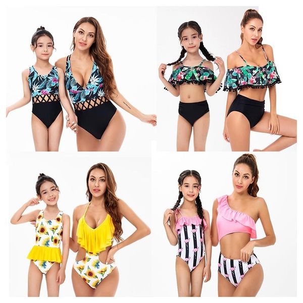family matching outfits mommy and me clothes summer flower bathing suits family swimwear children's bikini set floral mother and daught, Blue
family matching outfits mommy and me clothes summer flower bathing suits family swimwear children's bikini set floral mother and daught, Blue