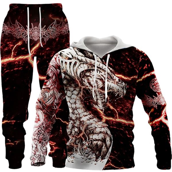 men's tracksuits dragon tattoo 3d printed men zipper hoodies/sweatshirt/pants 2pc set streetwear hoodie suit male casual jacket tracksu, Gray
men's tracksuits dragon tattoo 3d printed men zipper hoodies/sweatshirt/pants 2pc set streetwear hoodie suit male casual jacket tracksu, Gray