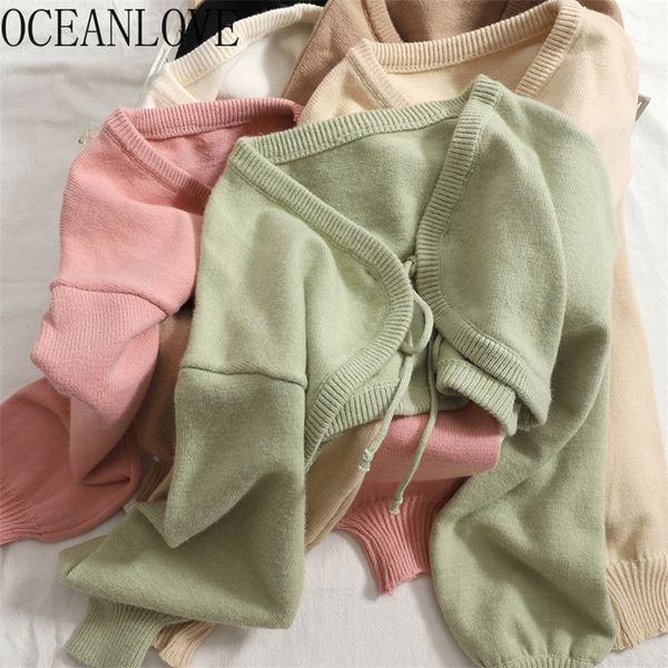 women's knits tees oceanlove short cardigans solid lace up autumn winter all match ins fashion women sweaters candy color sweet chaquet, White
women's knits tees oceanlove short cardigans solid lace up autumn winter all match ins fashion women sweaters candy color sweet chaquet, White