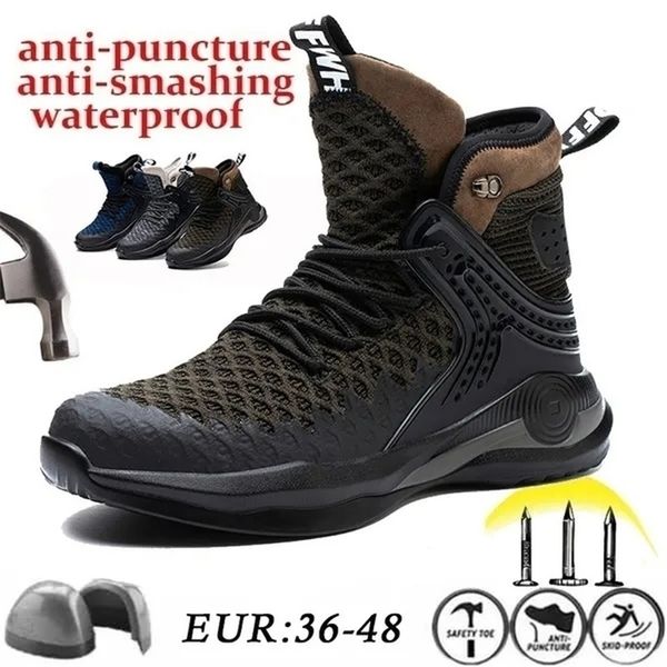 boots mens safety shoes steel toe winter breathable punctureproof work plush warm 220913, Black
boots mens safety shoes steel toe winter breathable punctureproof work plush warm 220913, Black