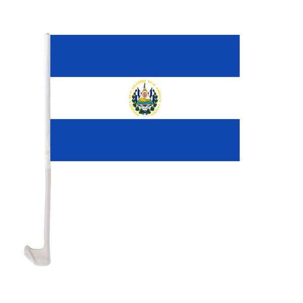 el salvador car flag 30x45cm polyester uv protection window clip car decoration banner with flagpole
el salvador car flag 30x45cm polyester uv protection window clip car decoration banner with flagpole