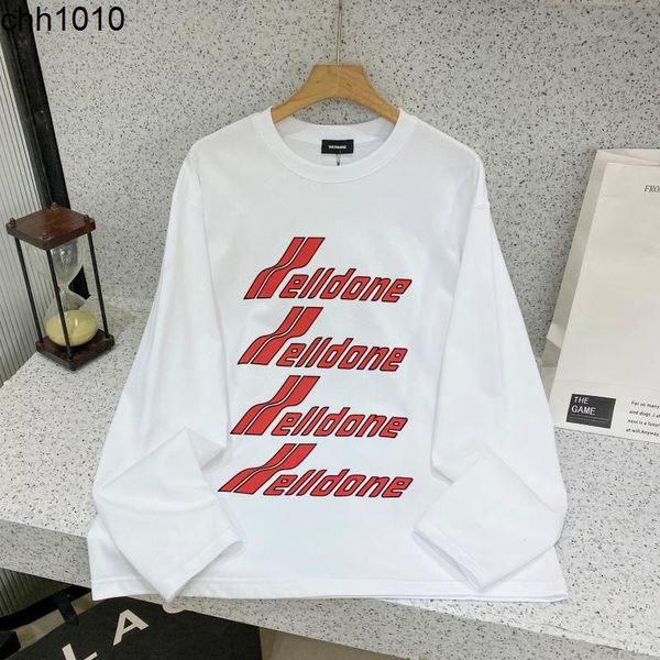 we11done flocked four row letter bullet screen long sleeve female t-shirt weldone loose couple high street male, Black
we11done flocked four row letter bullet screen long sleeve female t-shirt weldone loose couple high street male, Black