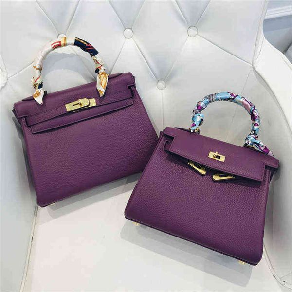 classic designer handbags kelys purple bag layer cow leather lychee pattern european american fashion hand-held single shoulder diagonal
classic designer handbags kelys purple bag layer cow leather lychee pattern european american fashion hand-held single shoulder diagonal