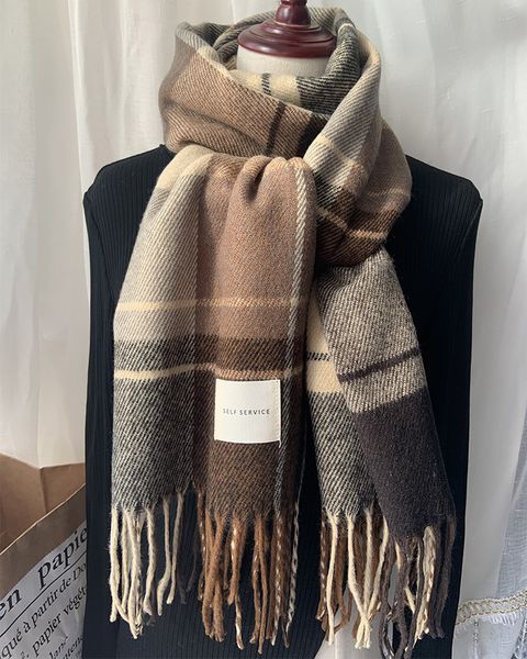 new cashmere retro british tassel plaid scarf women's autumn and winter thickened warm fashion shawl, Blue;gray
new cashmere retro british tassel plaid scarf women's autumn and winter thickened warm fashion shawl, Blue;gray